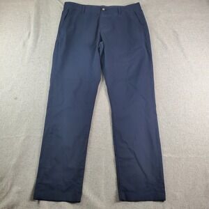 Faherty Reserve Movement Pants Mens 32X30 Blue Chino Organic Cotton Stretch
